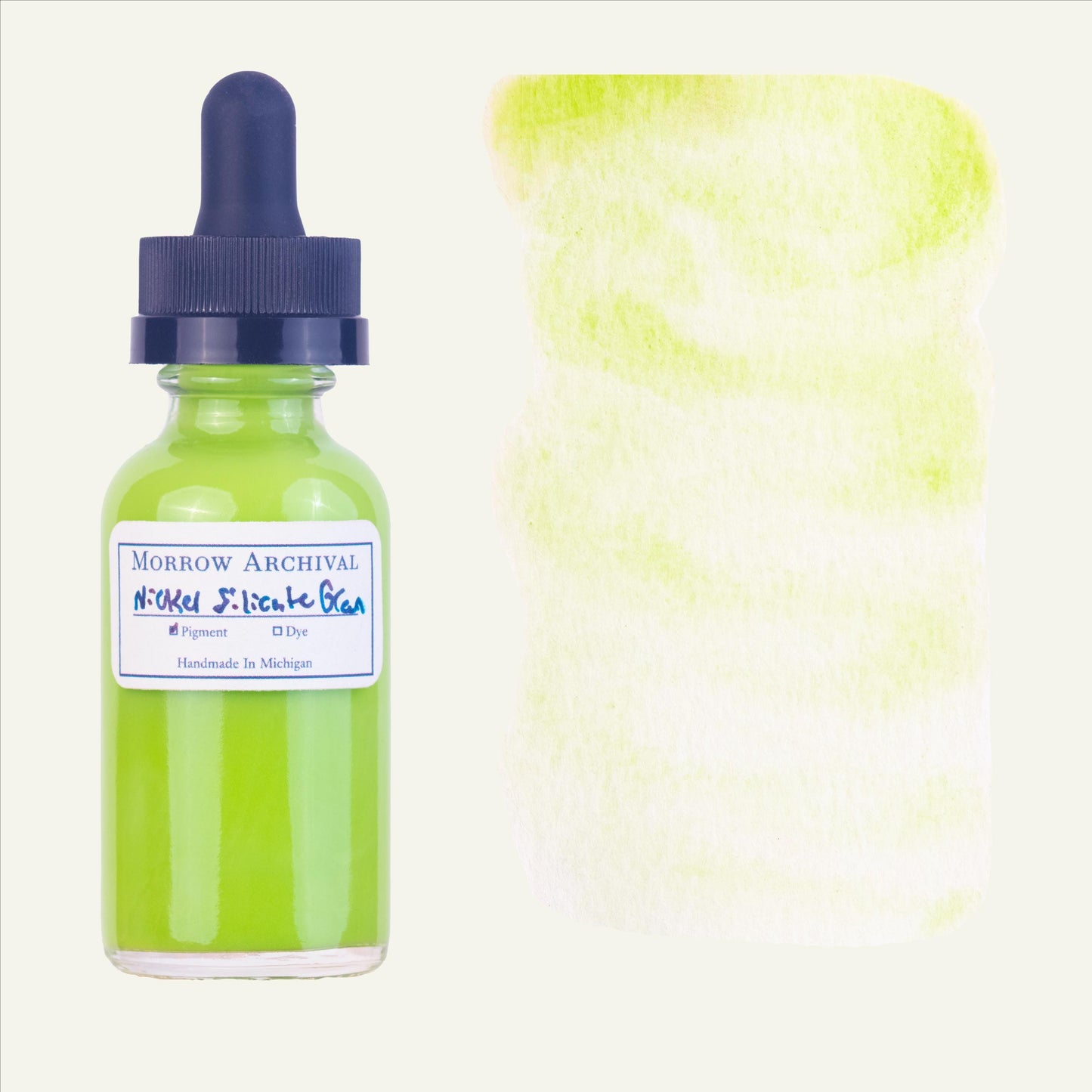 Nickel Silicate Green Watercolor Ink