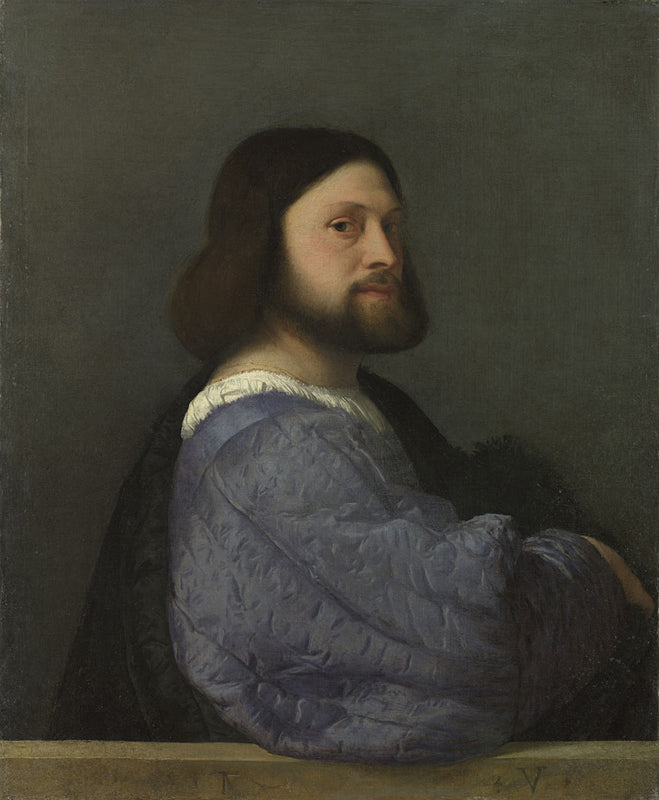 a painting of a man with a beard
