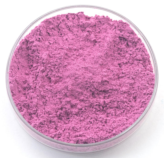 Cochineal Carmine Lake pigment, a rich, deep red derived from cochineal insects, historically prized for its vibrant hue and transparency. Used in oil, watercolor, and tempera painting, it offers brilliant glazing properties with warm undertones. Known for its historical significance in fine art, manuscript illumination, and textiles. Moderate lightfastness; best for protected works. Available in various sizes.