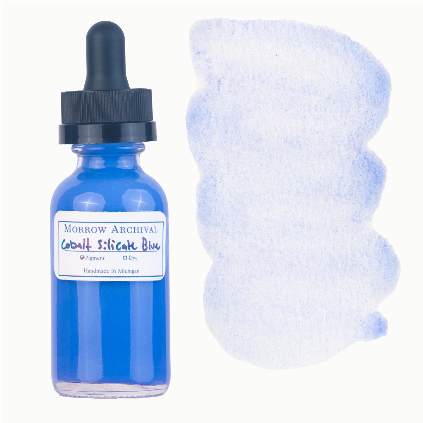 Cobalt Silicate Blue Olivine Watercolor Ink