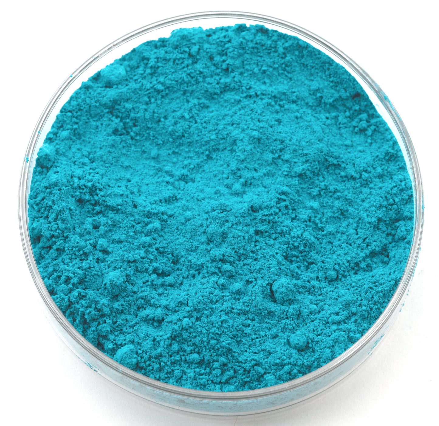 Verdigris pigment, a vibrant blue-green made from copper acetate, historically prized for its intense hue and transparency. Used in oil, watercolor, and tempera painting, it offers brilliant color but requires careful handling due to moderate lightfastness. Favored by Renaissance artists for glazing and decorative arts. Finely ground for professional-quality applications. Available in various sizes.