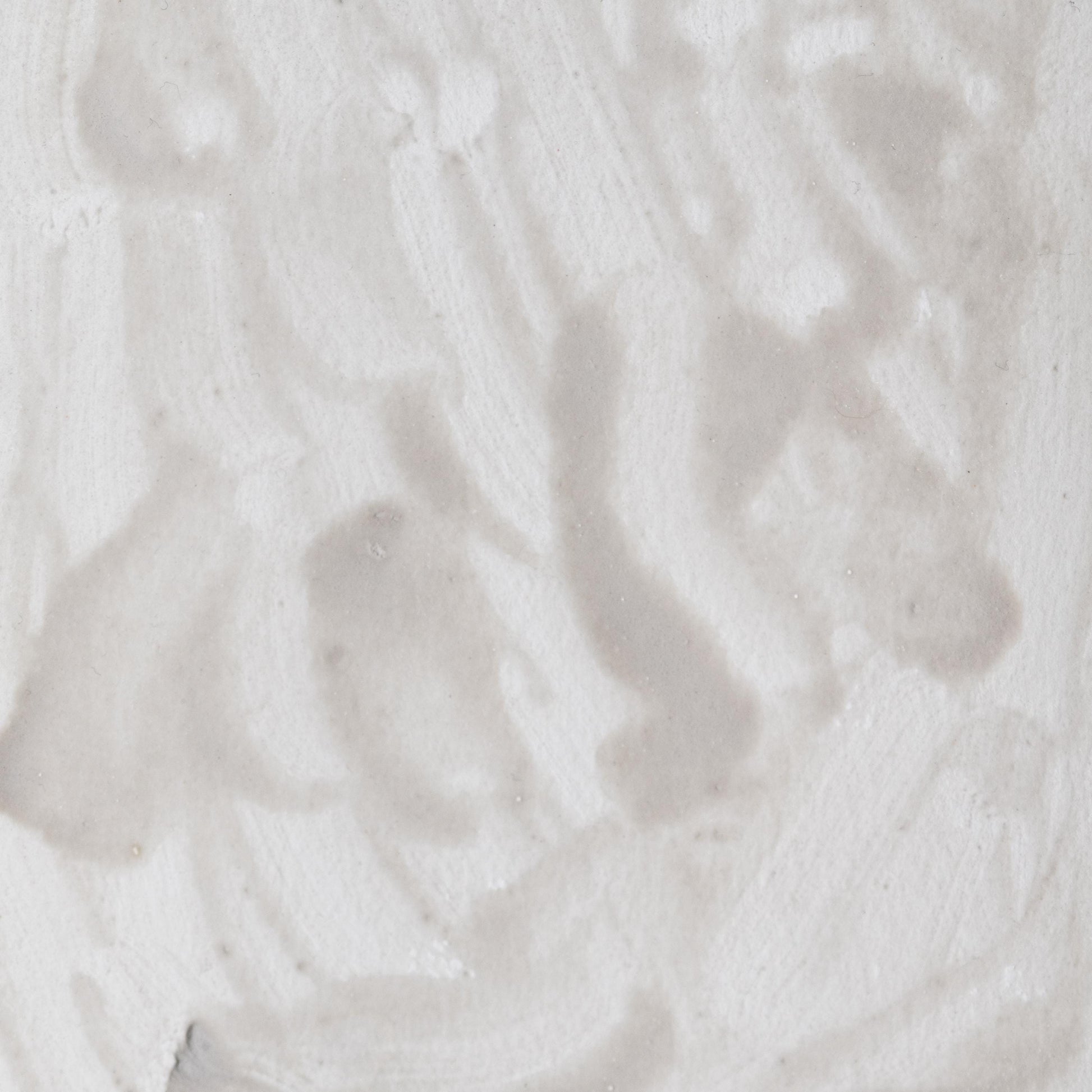 Watercolor painting in warm grey-white Volcanic White, a rare natural pigment made from volcanic ash and tuff. Inspired by Roman cement and fresco pigments. Handcrafted with honey and gum arabic. Slightly granulating and mineral-rich‚Äîideal for textural effects, fresco emulation, and stone-toned palettes.