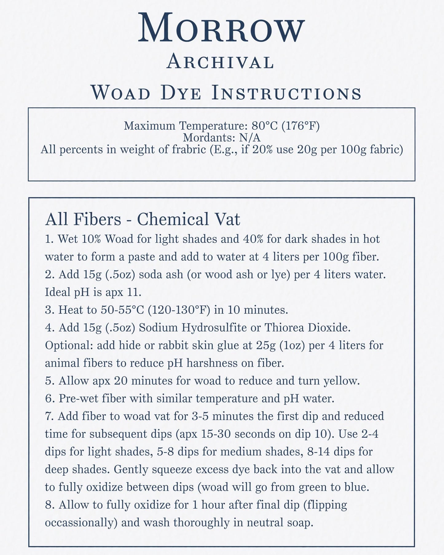 Woad Dye