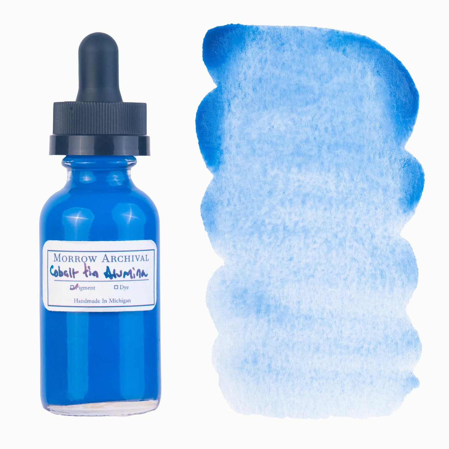 Cobalt Tin Alumina Blue Watercolor Ink