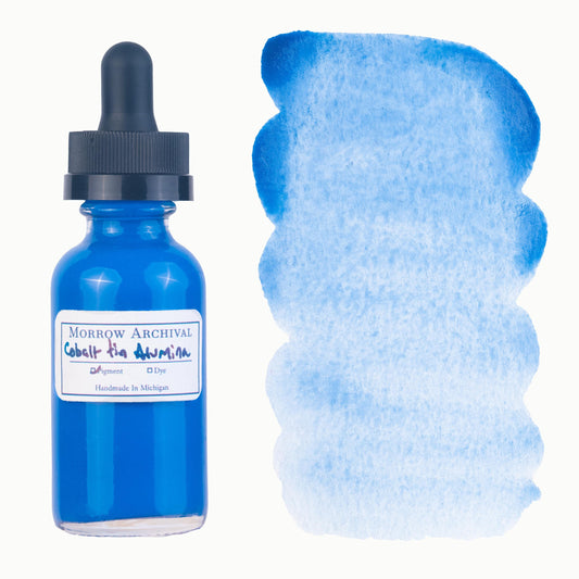 Cobalt Tin Alumina Blue Watercolor Ink