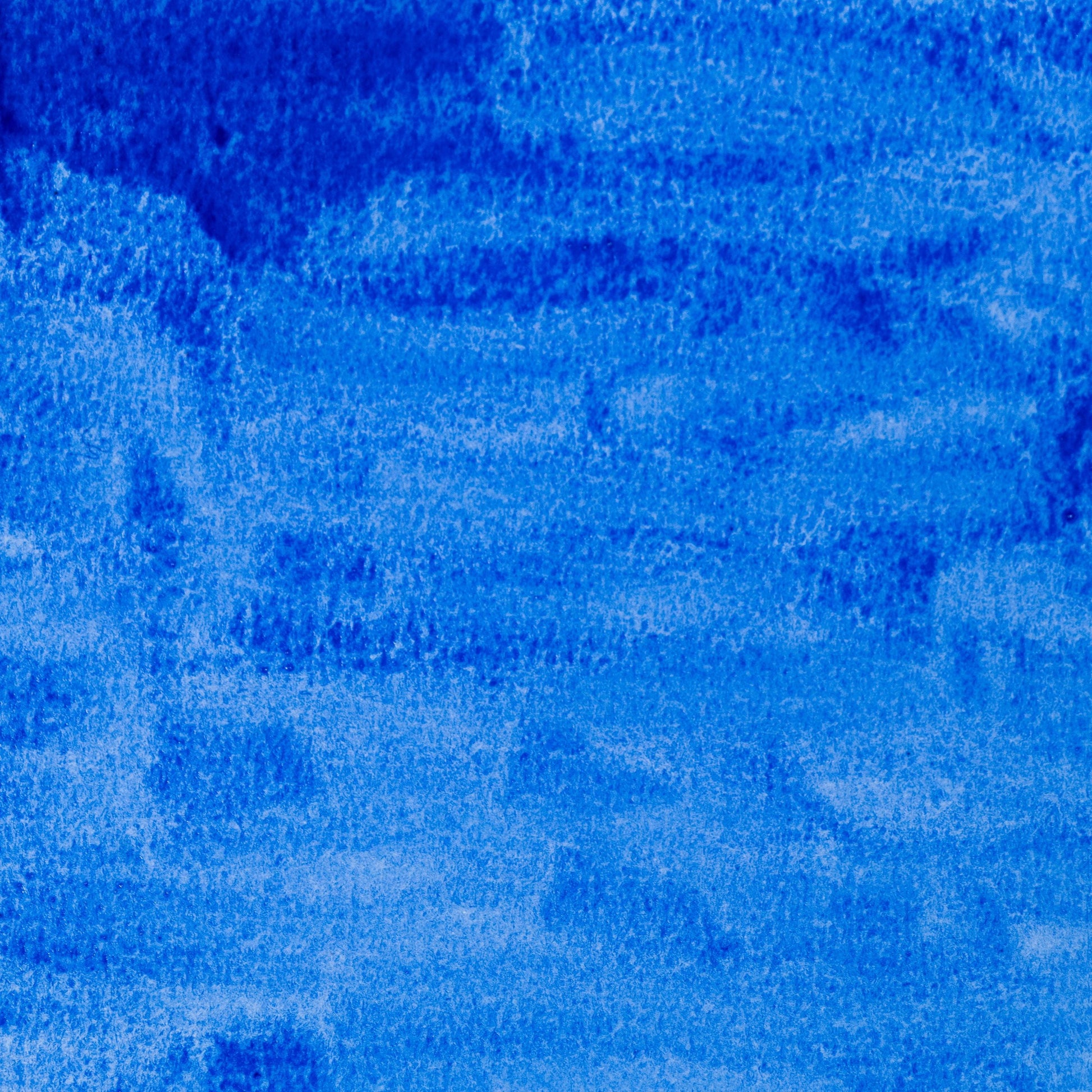 Watercolor painting in vibrant, semi-opaque Cobalt Blue, a classic pigment made from cobalt aluminate, first synthesized in the 18th century. Revered by Impressionists for its purity and brilliance. Handcrafted with honey and gum arabic. Archival and lightfast, ideal for skies, water, and expressive blue passages.