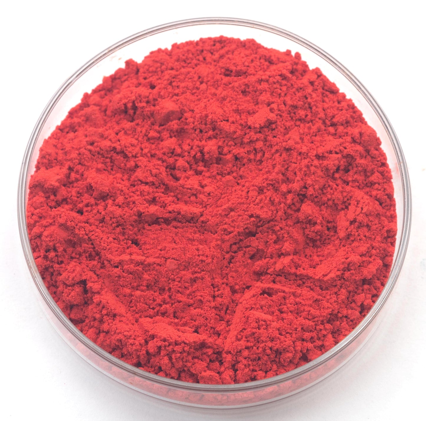Cinnabar pigment, a rich, vibrant red with warm undertones, historically prized for its intense color and excellent opacity. A natural form of mercury sulfide, it has been used in fine art, frescoes, and lacquerware for centuries. Highly lightfast and ideal for oil, tempera, and watercolor painting. Finely ground for professional-quality applications. Available in various sizes.