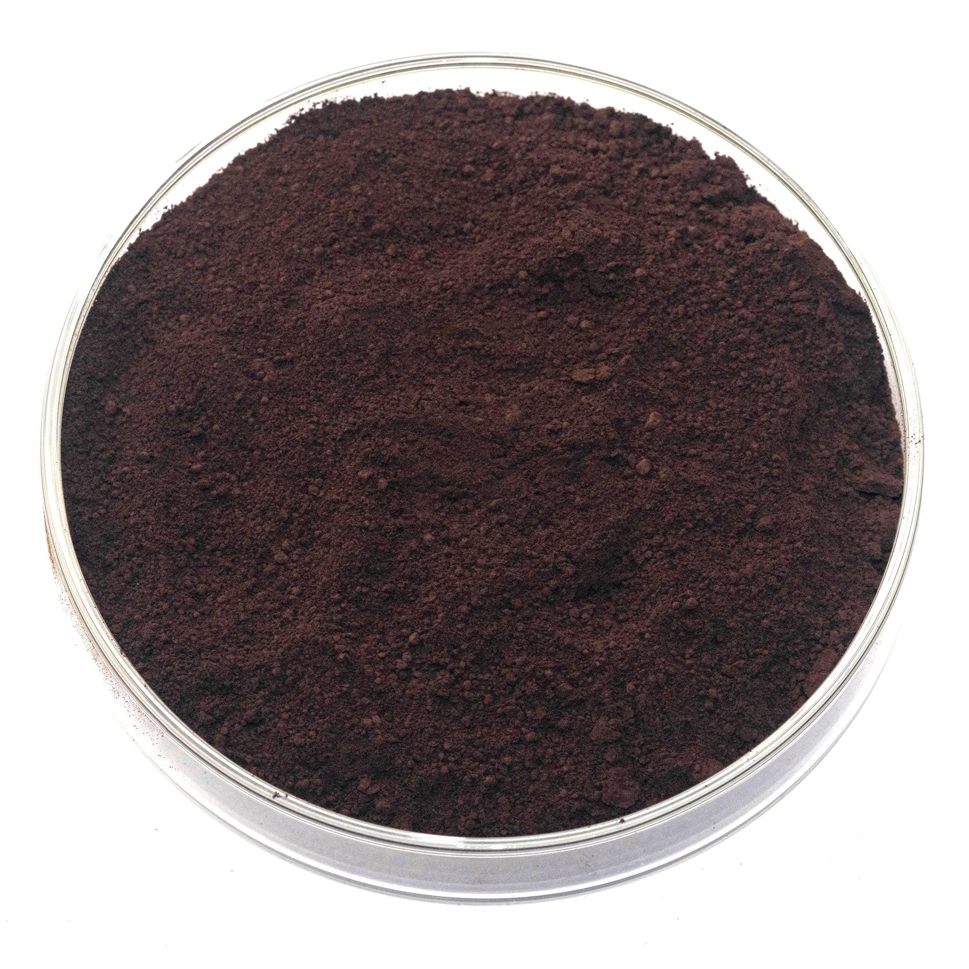 Burnt Umber pigment, a rich, warm brown with excellent opacity and lightfastness. Produced by heating raw umber, it deepens in color while maintaining smooth blending and fast drying properties. Ideal for oil, watercolor, and acrylic painting, it is perfect for underpainting, shadows, and natural earth tones. Historically favored by artists for its versatility and depth. Available in various sizes.