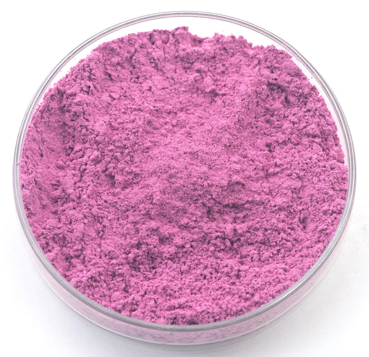 Cochineal Carmine Lake pigment, a rich, deep red derived from cochineal insects, historically prized for its vibrant hue and transparency. Used in oil, watercolor, and tempera painting, it offers brilliant glazing properties with warm undertones. Known for its historical significance in fine art, manuscript illumination, and textiles. Moderate lightfastness; best for protected works. Available in various sizes.