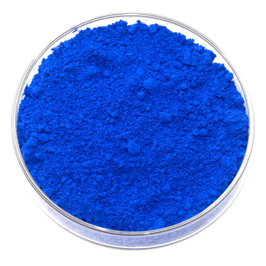 French Ultramarine was created in 1826 by Jean-Baptiste Guimet, a chemist, as a synthetic alternative to the rare and expensive natural ultramarine derived from lapis lazuli. Guimet’s process involved heating kaolin, sulfur, sodium carbonate, and other minerals to produce a deep, vibrant blue pigment with excellent lightfastness and transparency. Ultramarine quickly became a favorite among artists for its intense hue, affordability, and consistency in oil, watercolor, and acrylic painting.