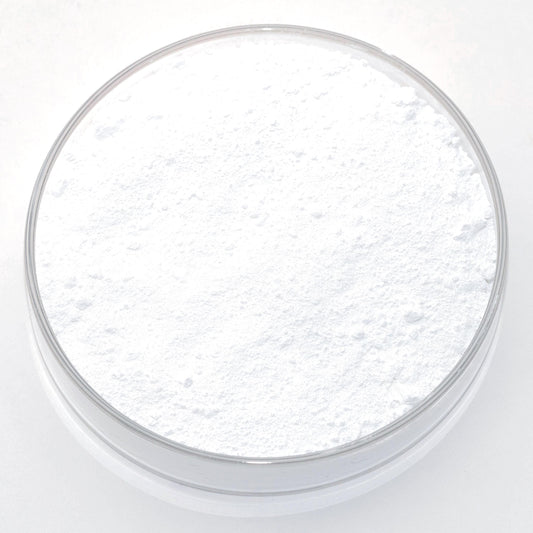 Titanium White pigment, a bright, opaque white with exceptional coverage and high lightfastness. Known for its strong tinting strength and smooth application, it's ideal for oil, acrylic, and watercolor painting. A modern artist’s staple, providing brilliant highlights and clean color mixing. Finely ground for professional-quality results. Available in various sizes.