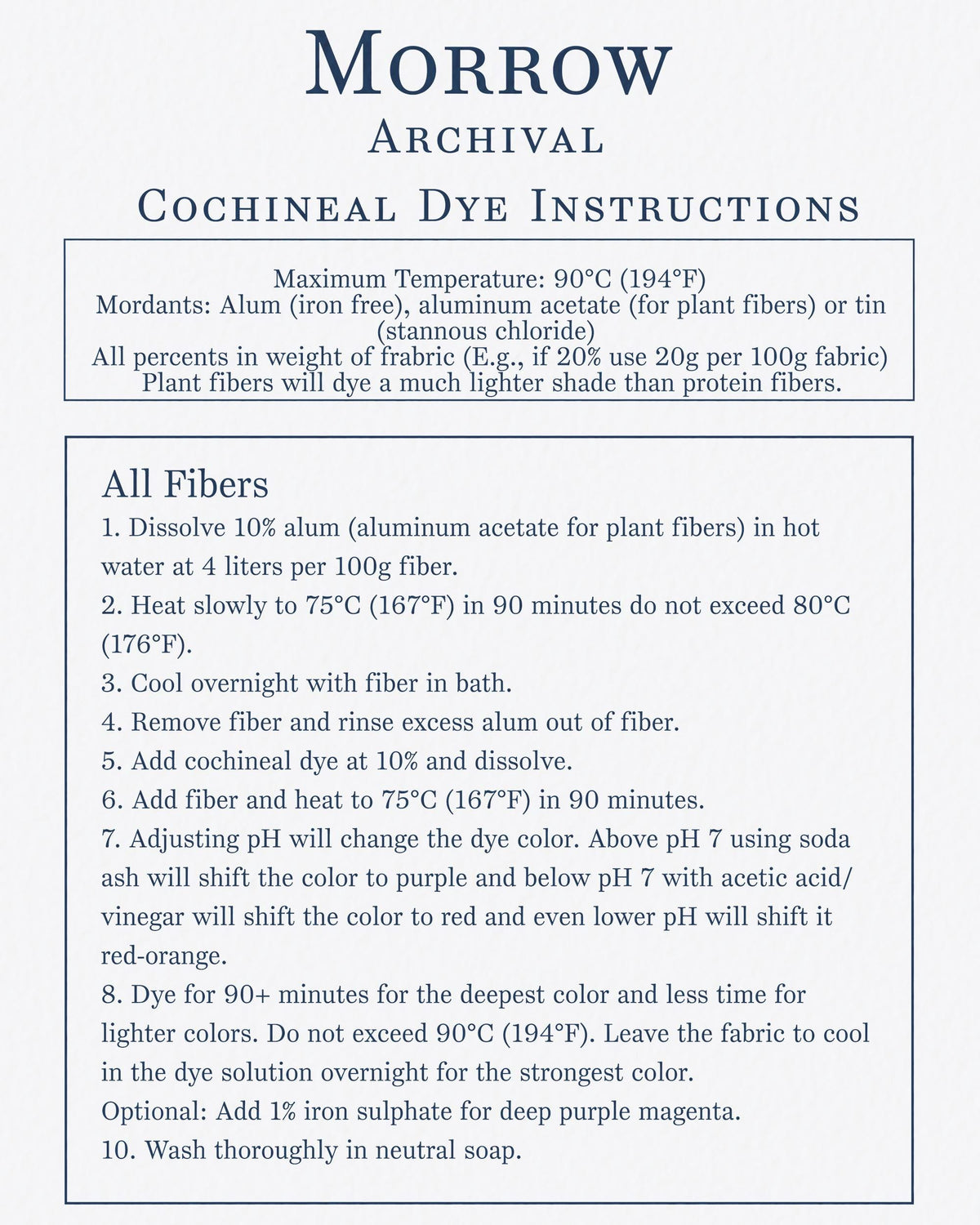 Cochineal Dye